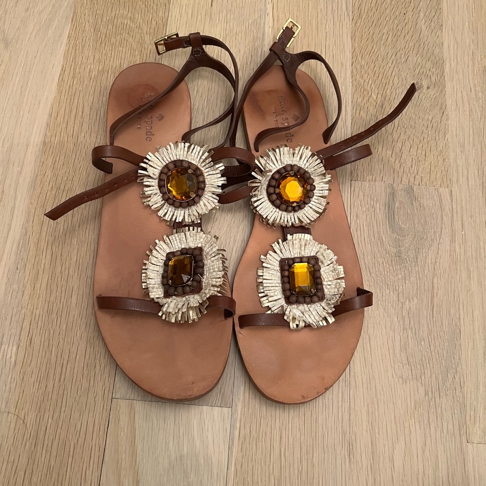kate spade floral gemstone sandals